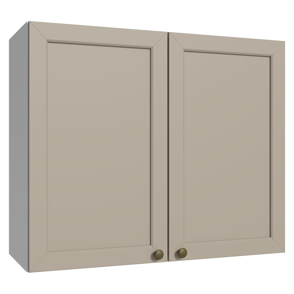 Alacena Cocina 80 cm 2 Puetas Blanco/Crema Vik Madesa