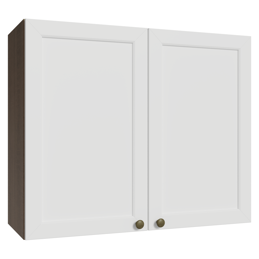 Alacena 80 cm 2 Puertas Marrón/Blanco Vik Madesa