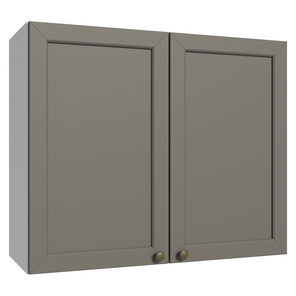 Alacena 80 cm 2 Puertas Blanco/Gris Vik Madesa