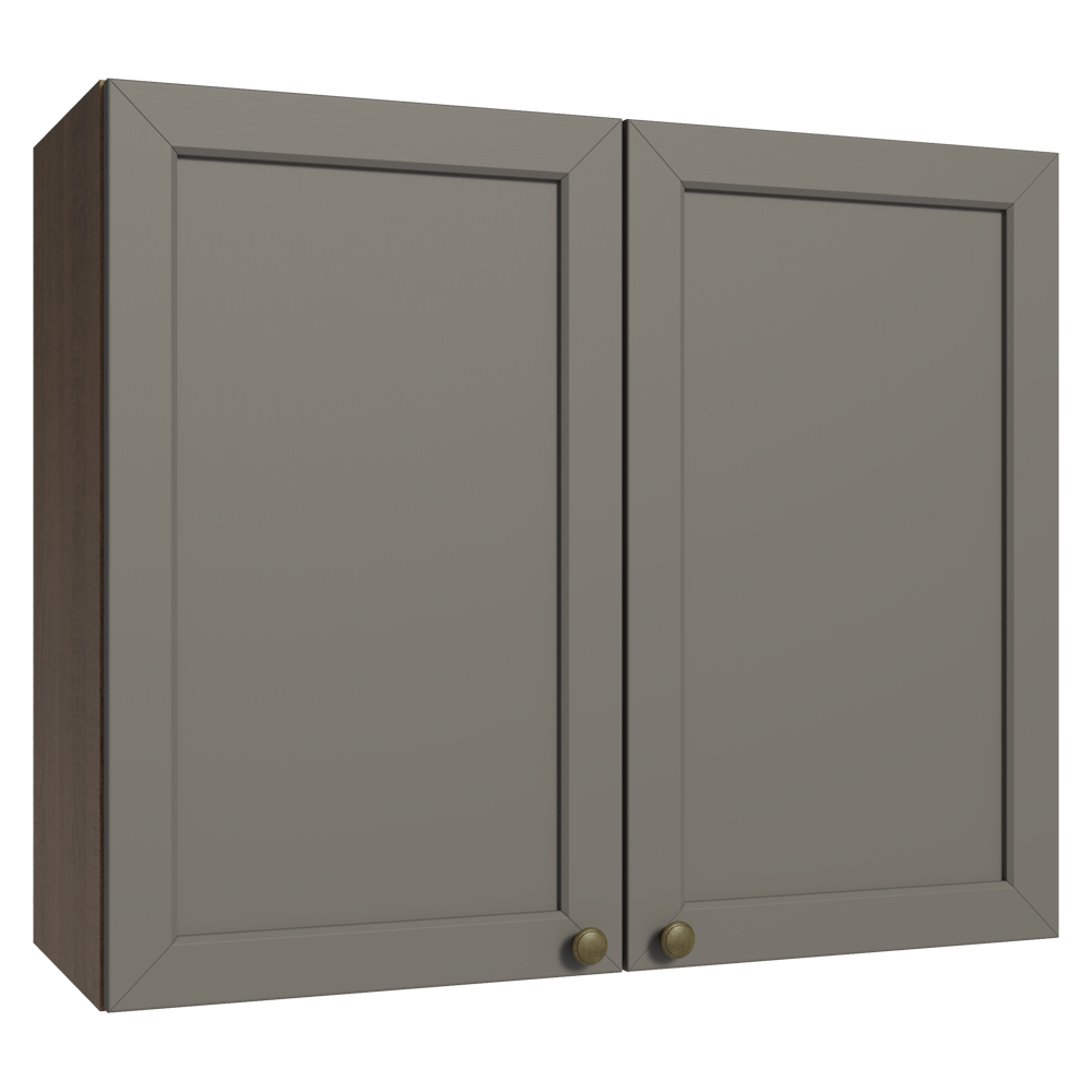 Alacena 80 cm 2 Puertas Marrón/Gris Vik Madesa