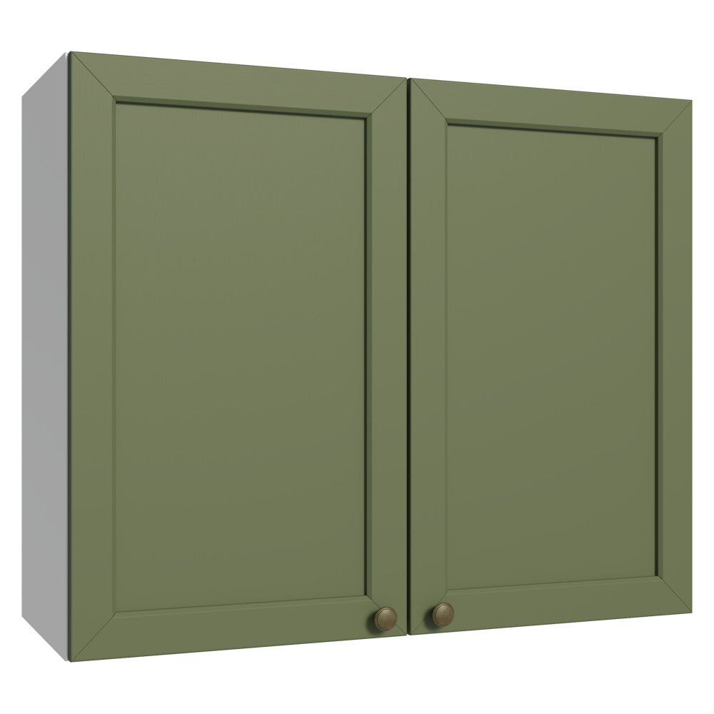 Alacena 80 cm 2 Puertas Blanco/Verde Vik Madesa