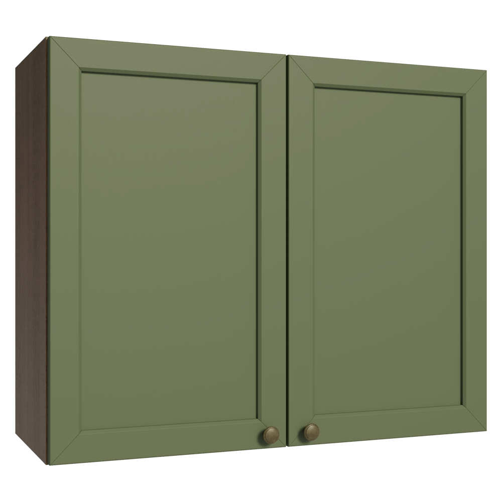 Alacena 80 cm 2 Puertas Marrón/Verde Vik Madesa