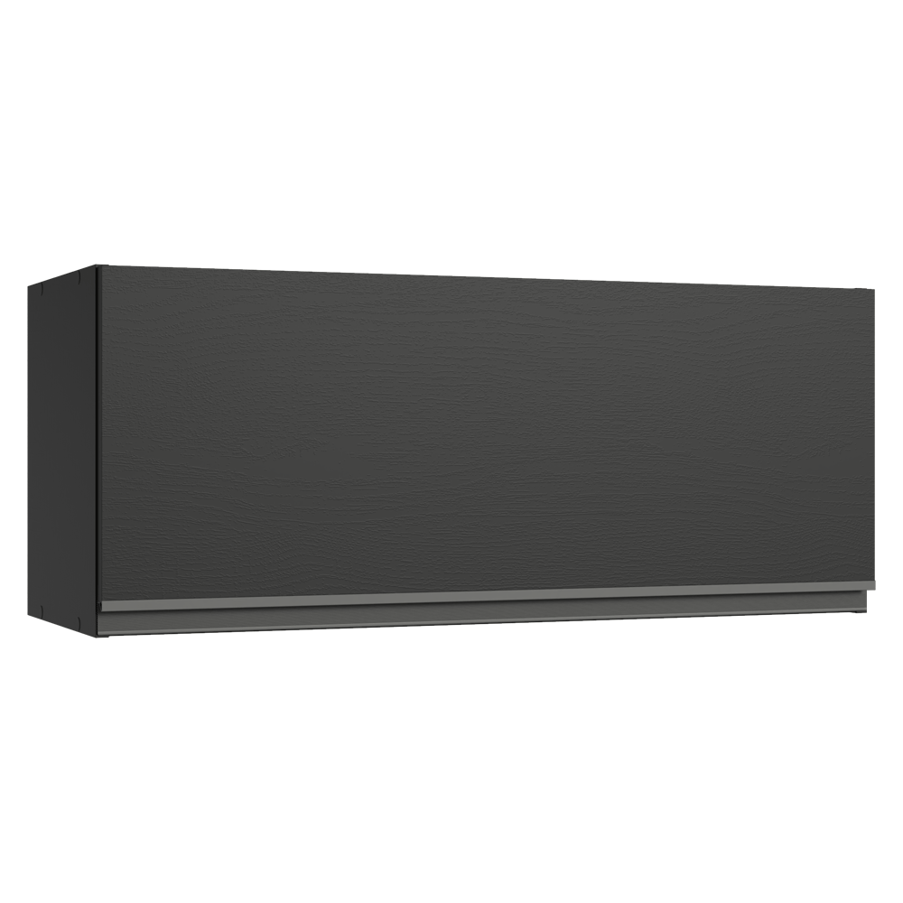 Alacena 80 cm 1 Puerta Abatible Negro Nice Madesa