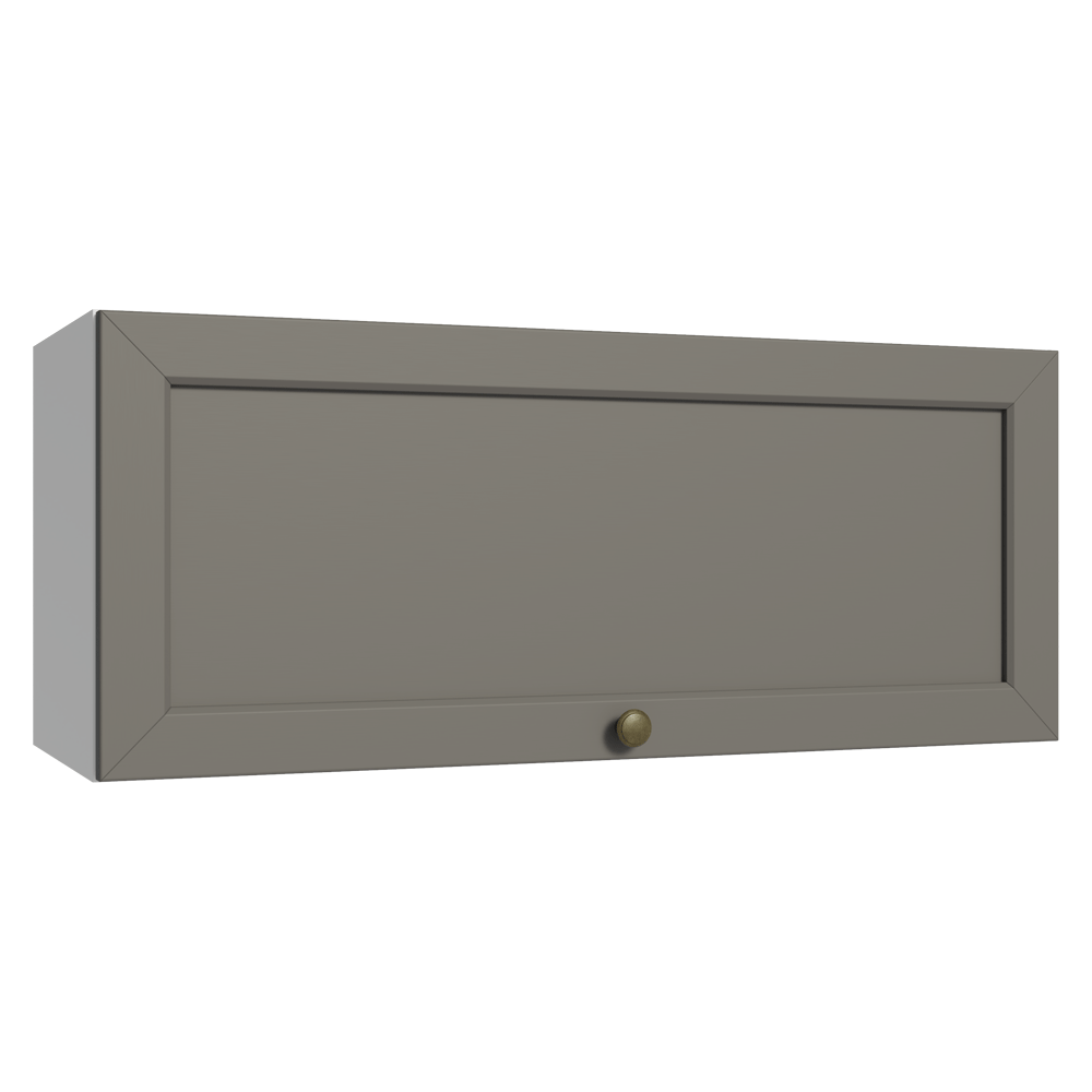 Alacena 80 cm 1 Puerta Puerta Rebatible Blanco/Gris Vik Madesa
