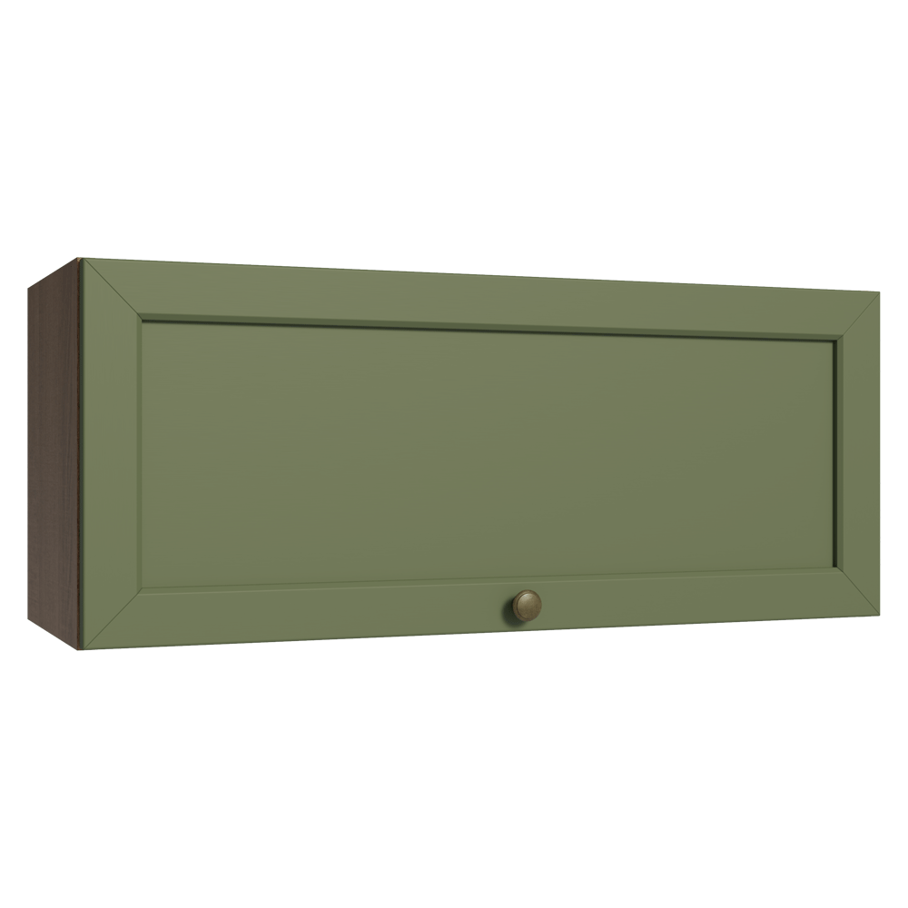 Alacena 80 cm 1 Puerta Puerta Rebatible Marrón/Verde Vik Madesa