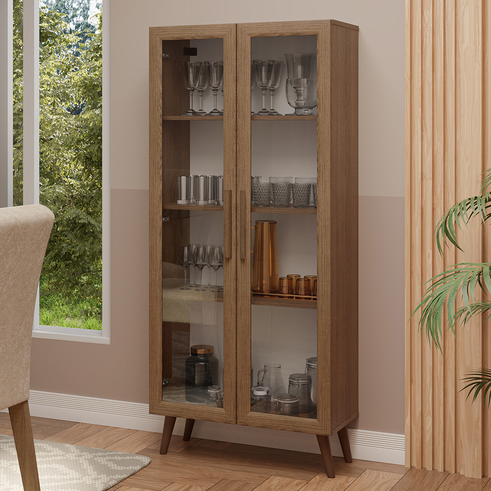 Cristalero Madesa 2 Puertas 70 cm con Patas MM 02