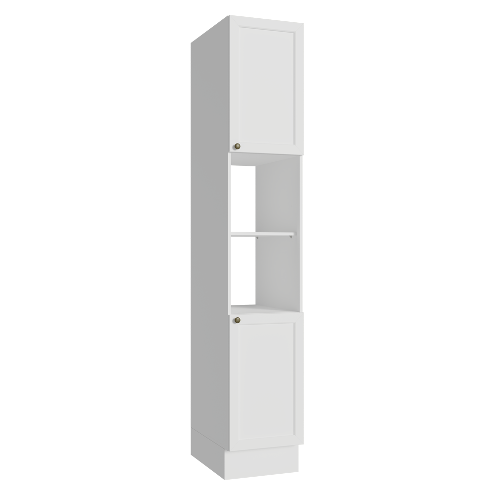 Despensero 40 cm 2 Puertas e 2 Nichos Blanco Vik Madesa
