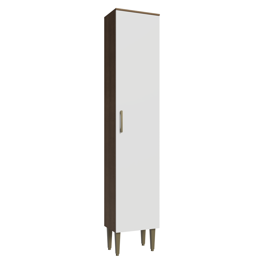 Despensero 40 cm 1 Puerta Marrón/Blanco Lille Madesa