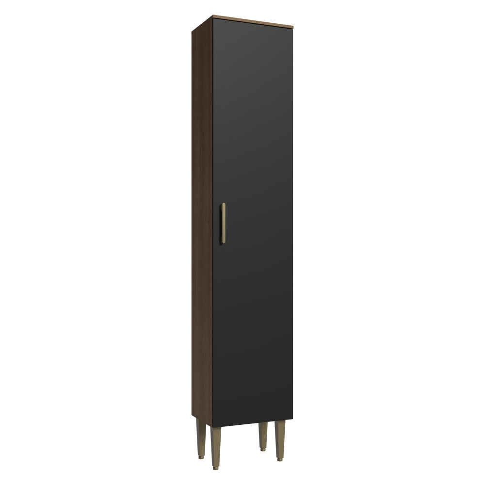 Despensero 40 cm 1 Puerta Marrón/Negro Lille Madesa
