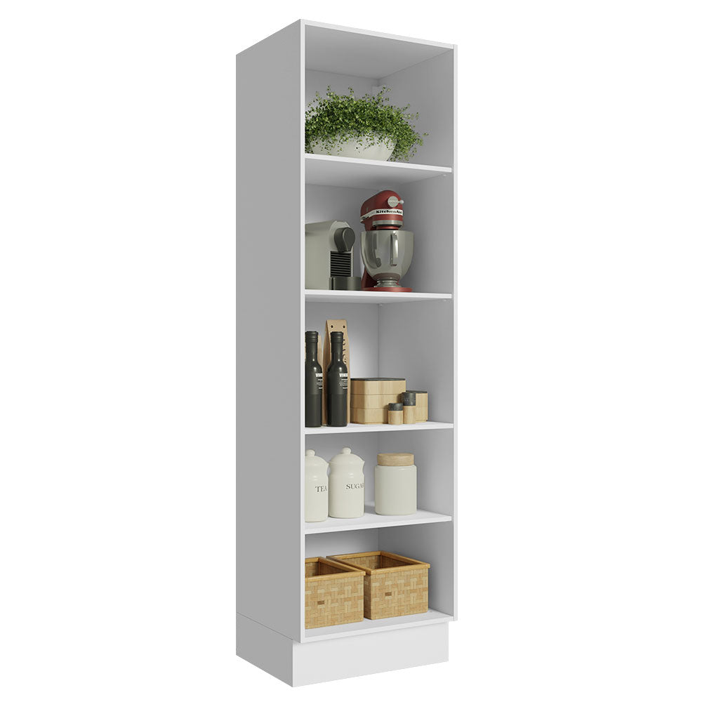 Despensero 100% MDF 60 cm con Nichos Abiertos para Cocina Blanco Acordes Madesa