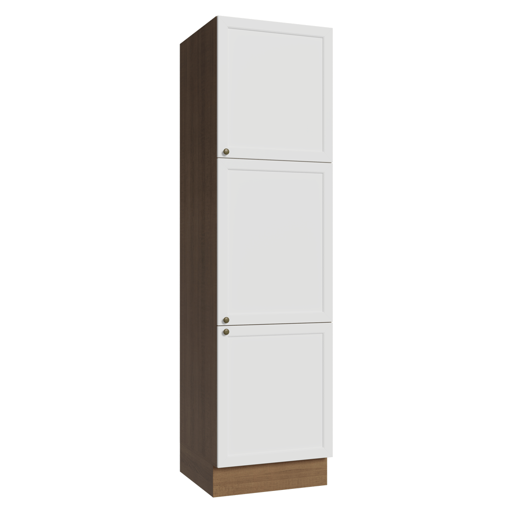 Despensero 60 cm 3 Puertas Marrón/Blanco Vik Madesa