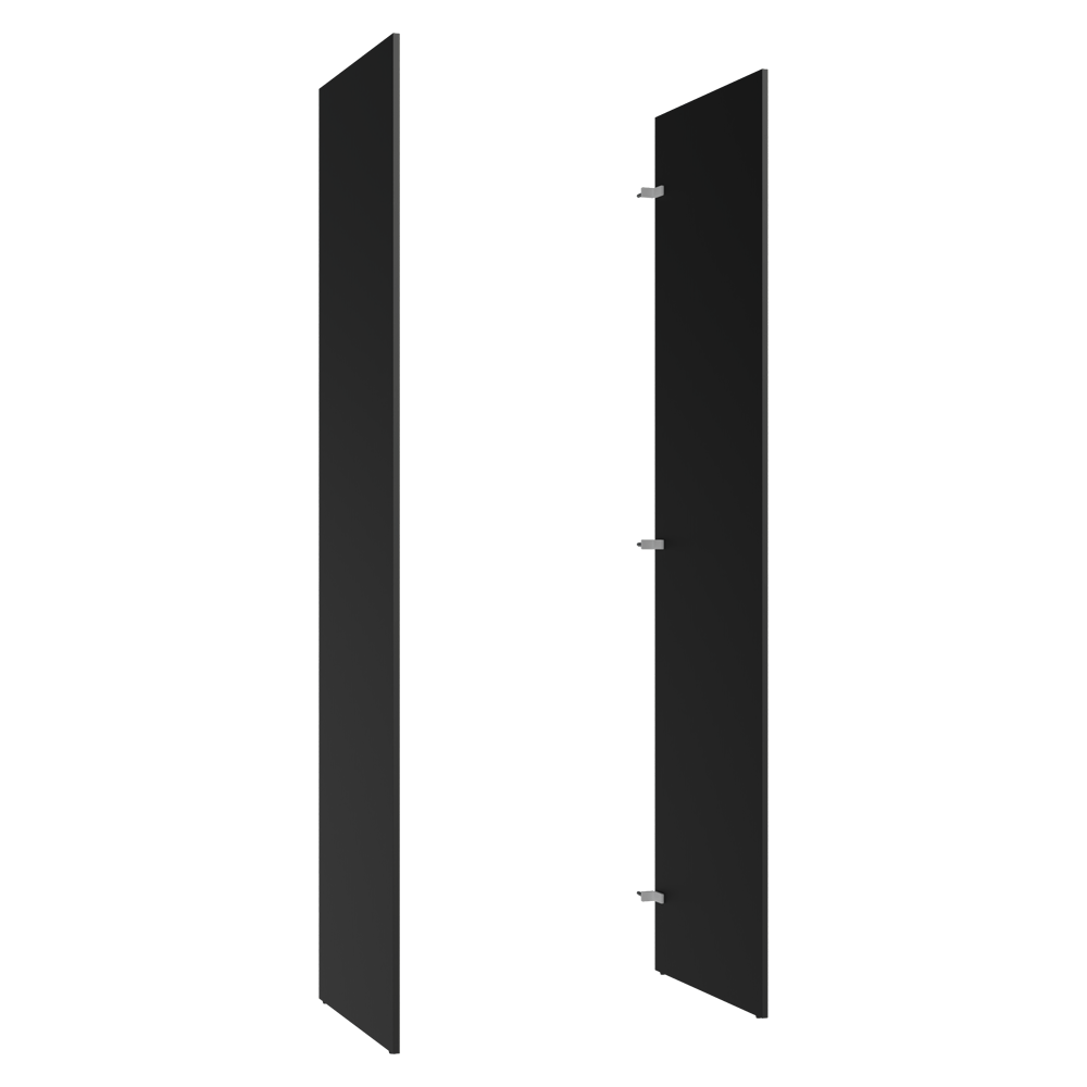 Panel de Cierre Lateral para Cocina 225 x 60cm Negro Madesa