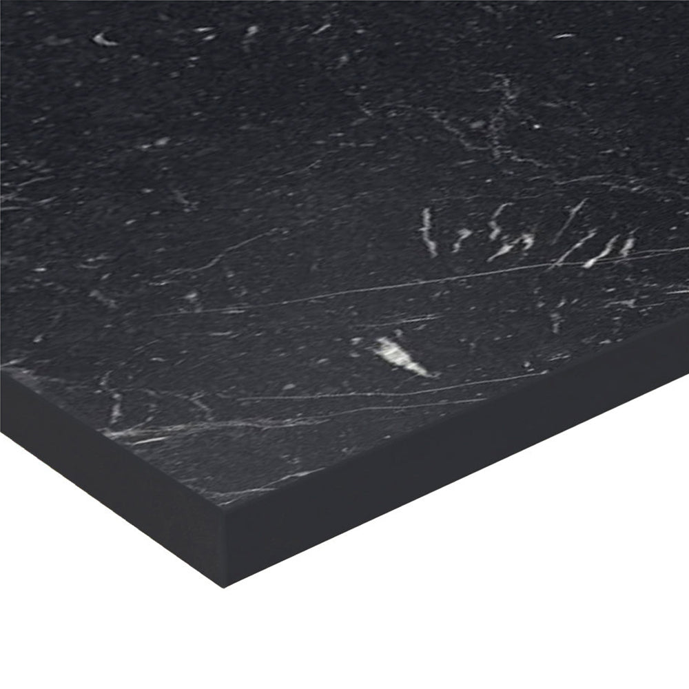 Mesada 100% MDF para Bajo Mesada 120 cm Nero Marquina Negro