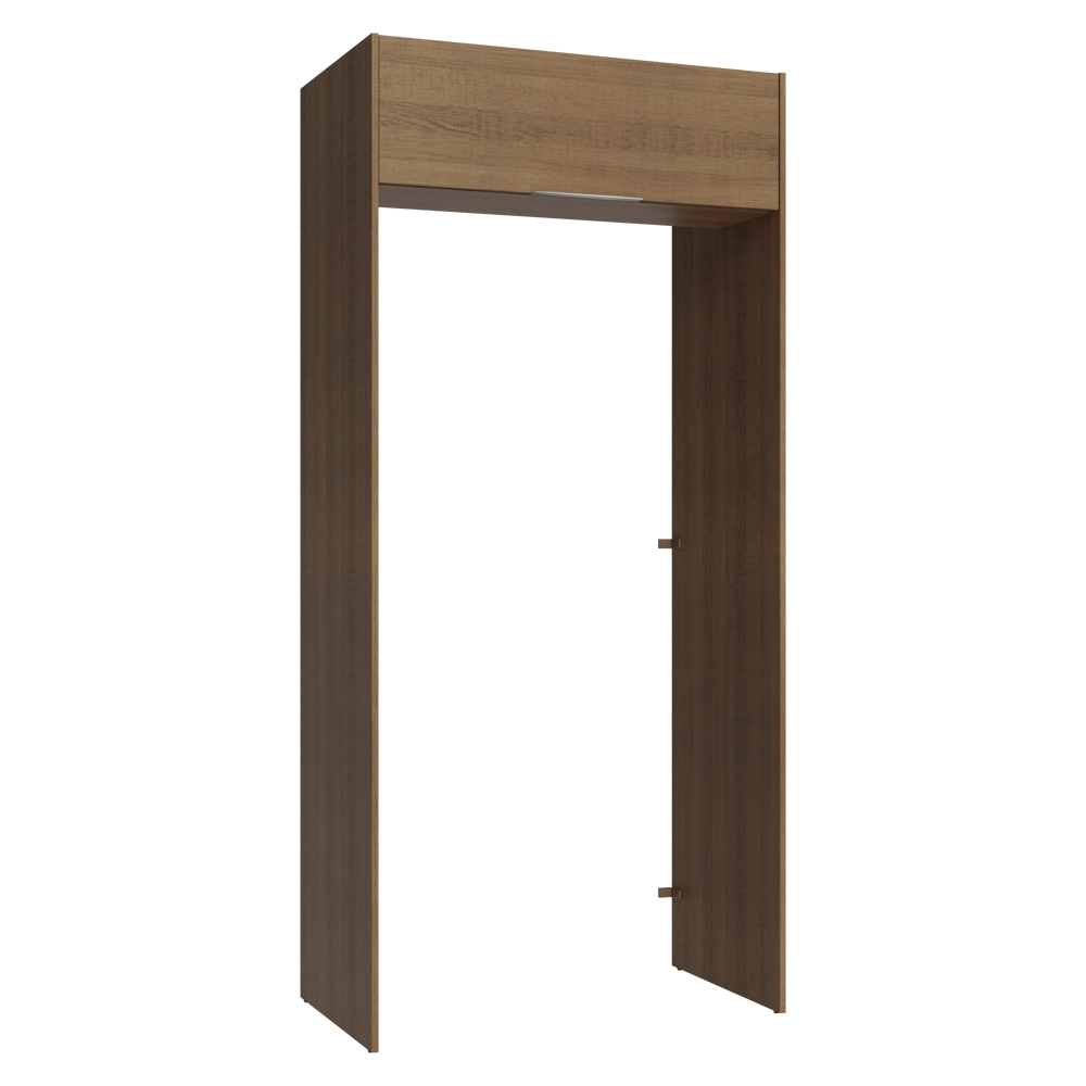 Mueble para empotrar Heladera 103 cm 1 Puerta Abatible Marrón Stella Madesa