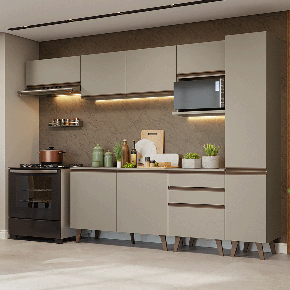 Combo completo de Cocina 300cm Crema Nice 05