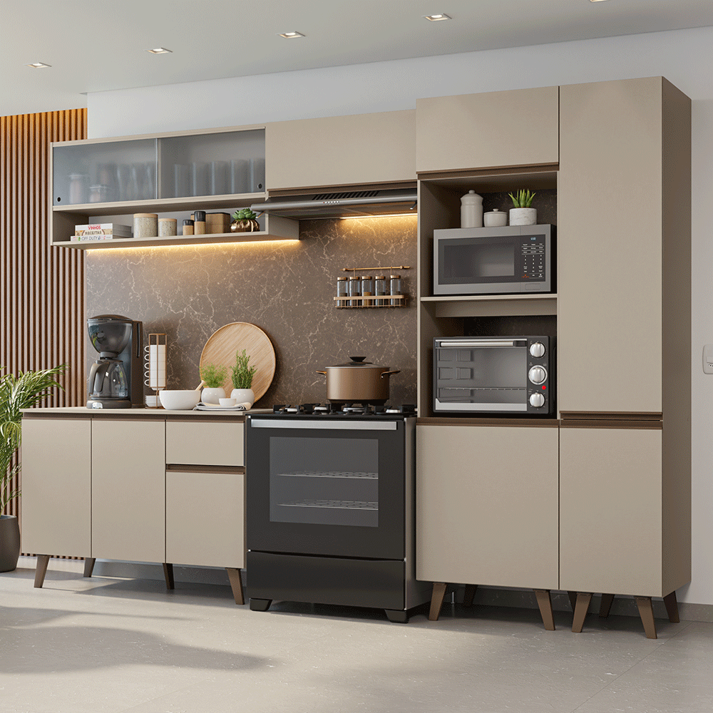 Combo completo de Cocina 300cm Crema Nice 08
