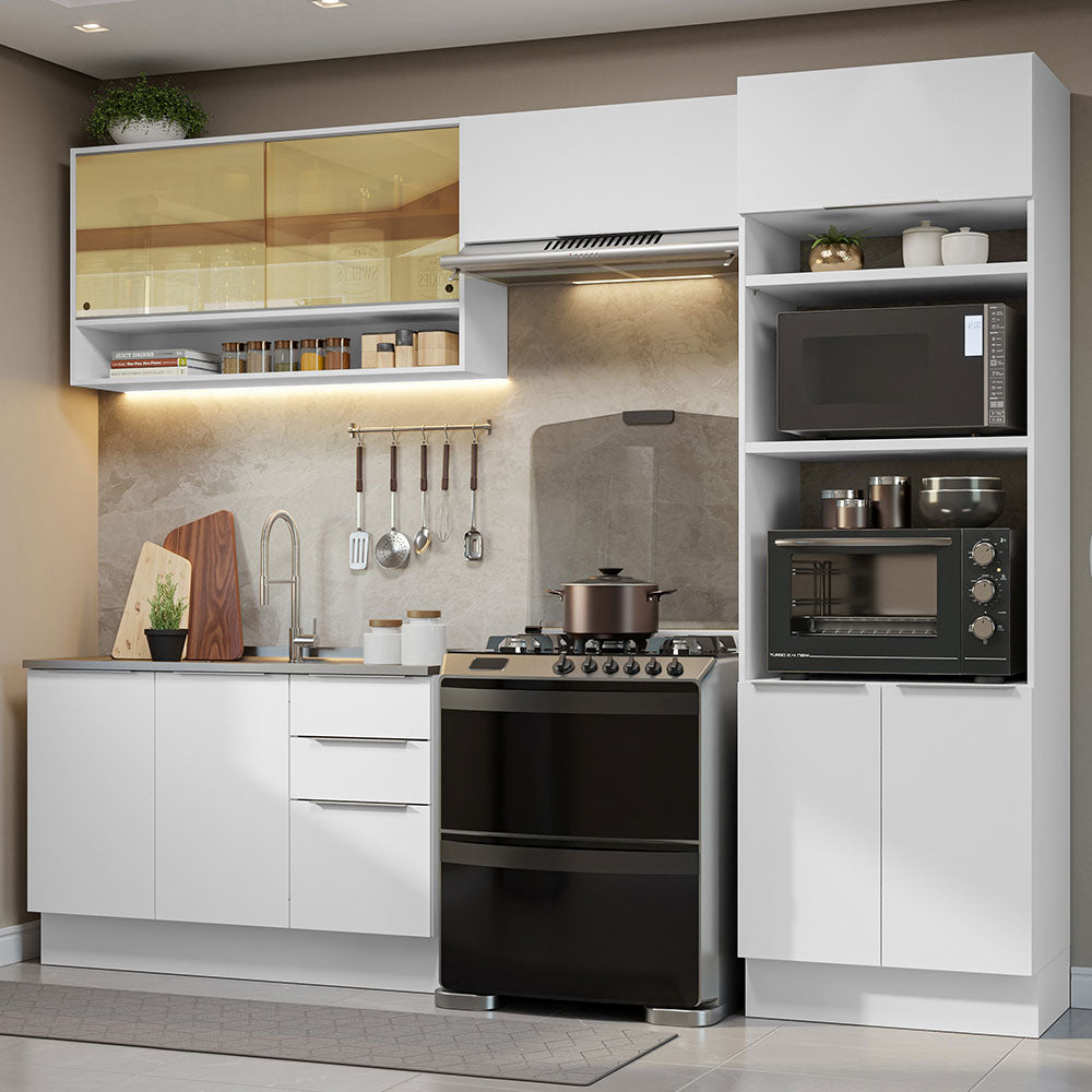 Combo Completo de Cocina 270 cm Blanco Stella Madesa 07