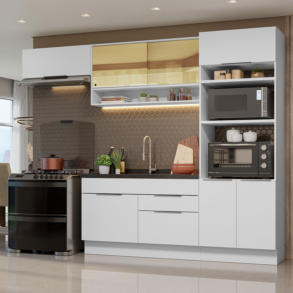 Combo Completo de Cocina 270 cm Blanco Stella Madesa 09