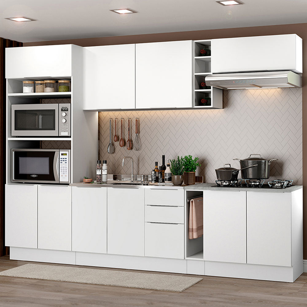 Combo Completo de Cocina 290cm Blanco Stella Madesa 01