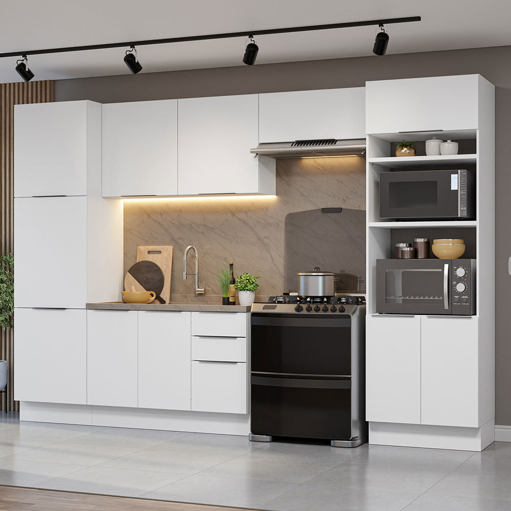 Combo Completo de Cocina 330 cm Blanco Stella Madesa 02