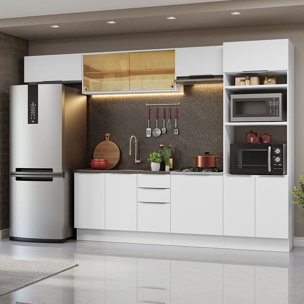 Combo Completo de Cocina 330 cm Blanco Stella Madesa 04