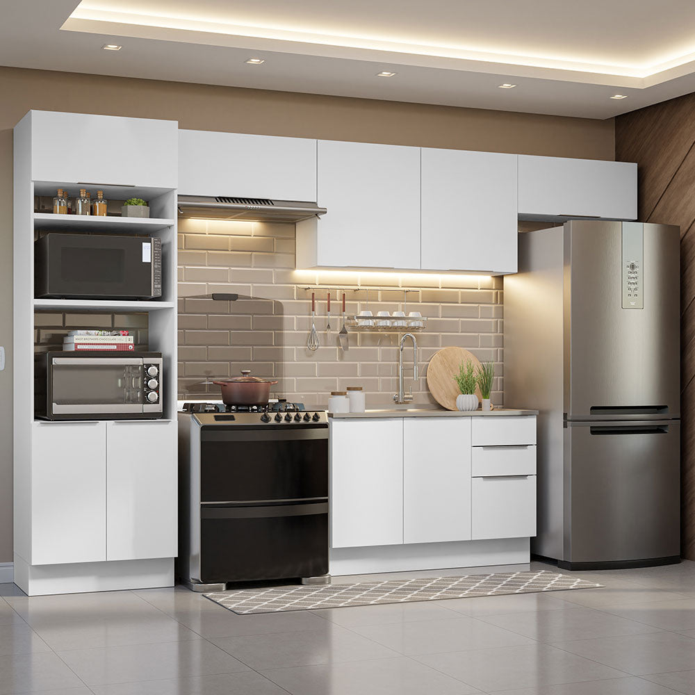 Combo Completo de Cocina 350 cm Blanco Stella Madesa 01