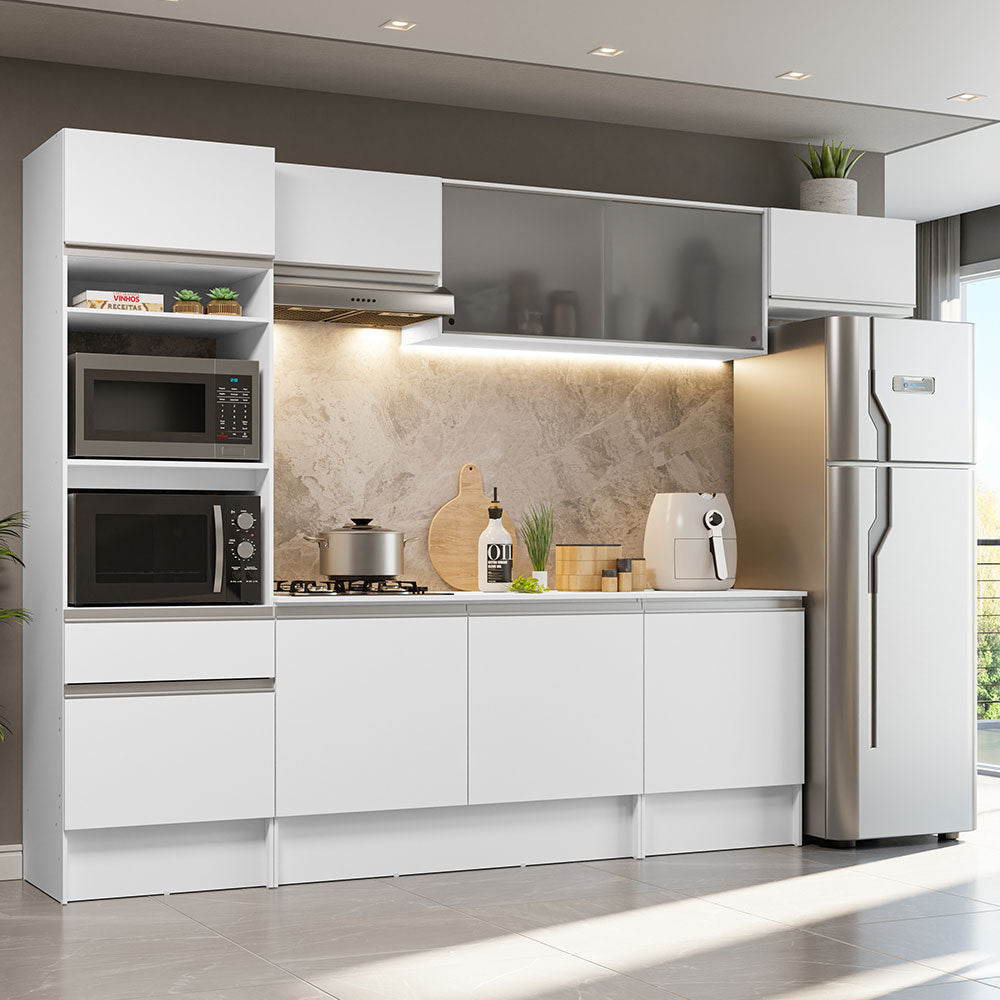 Combo completo de Cocina 300cm Blanco Topazio Madesa 01