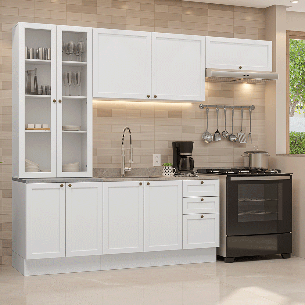 Combo completo de Cocina 270 cm Blanco Vik Madesa 05