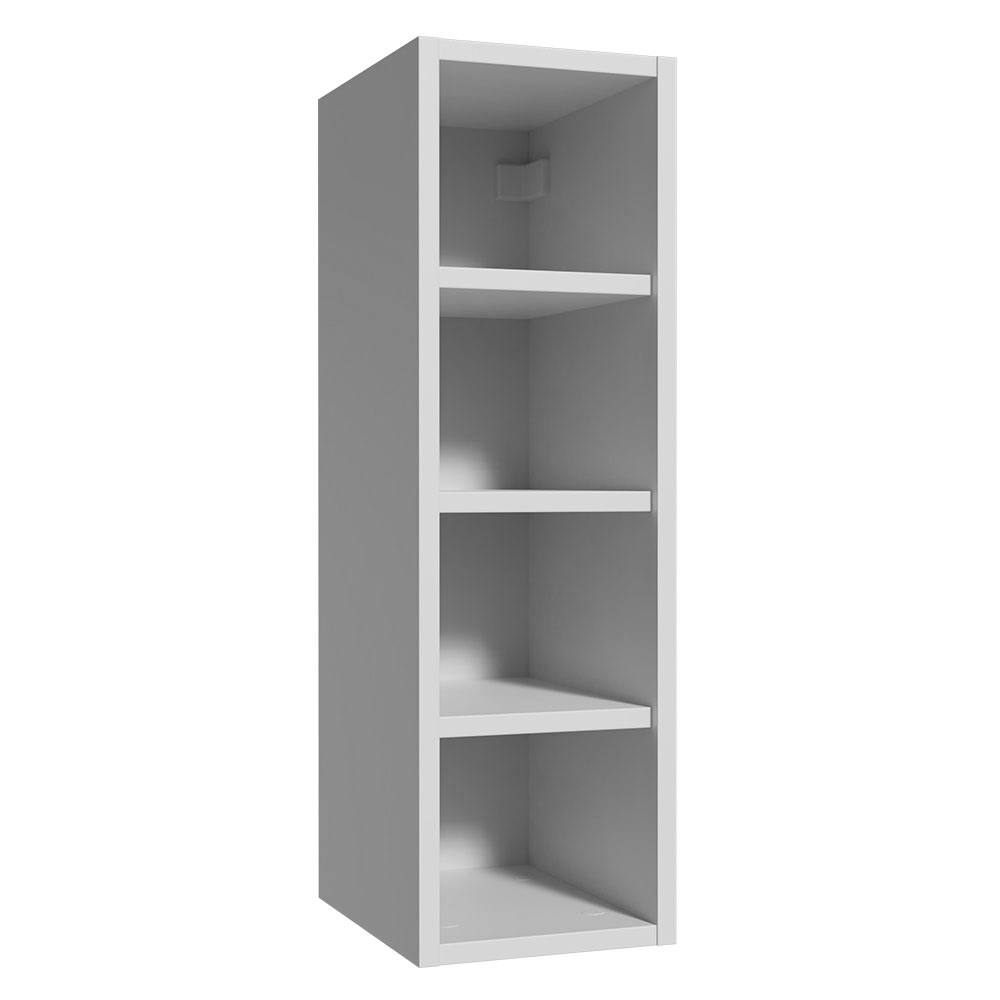 Alacena nicho flotante para dormitorio 20 cm 4 estantes Blanco Neo