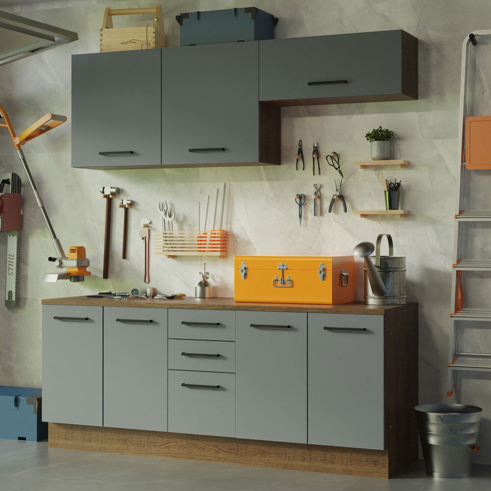 Kit Mueble para Garaje Multiuso Madesa Agata 200cm MG 01