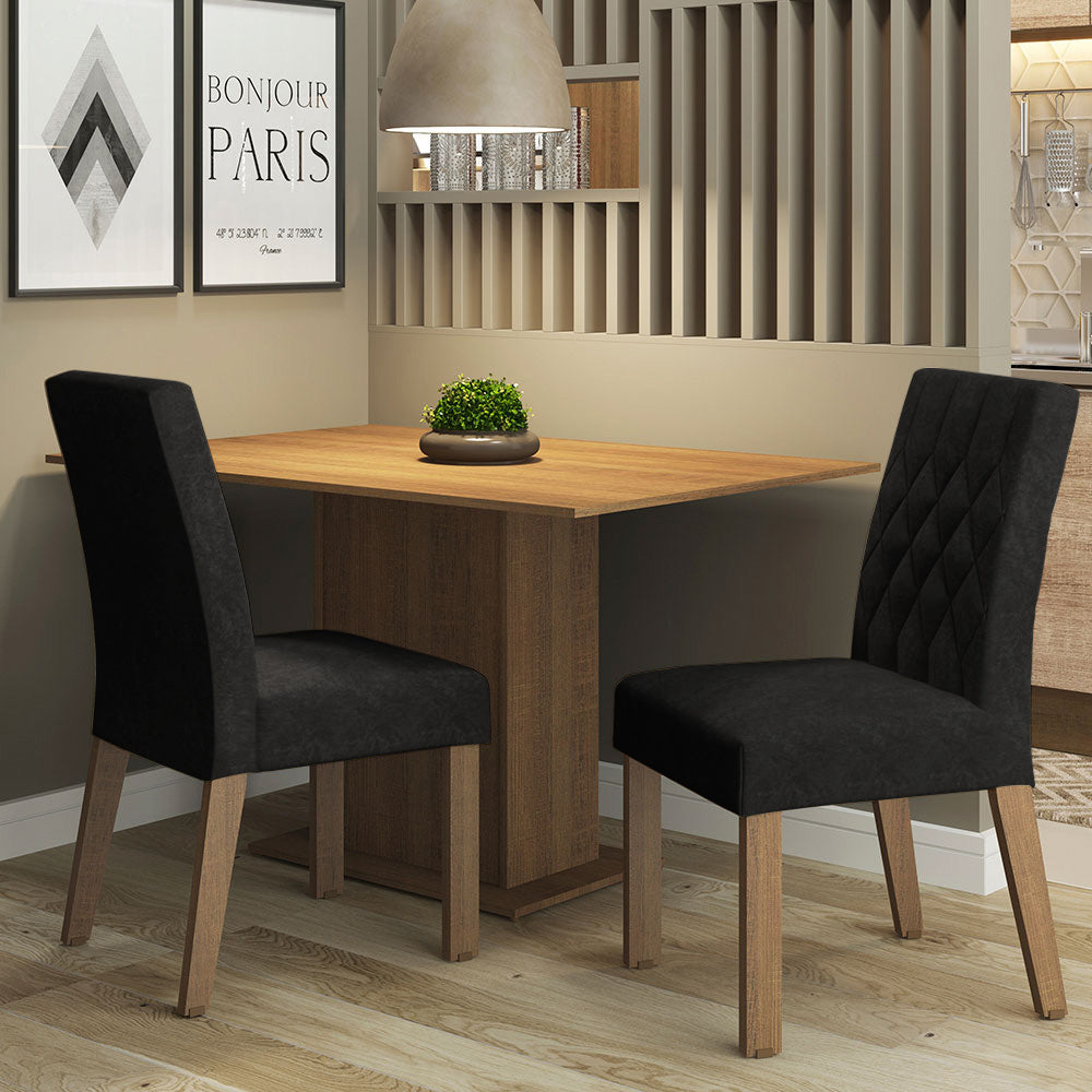 Juego de Comedor con Mesa y 2 Sillas Madesa Oxford Tainá MM