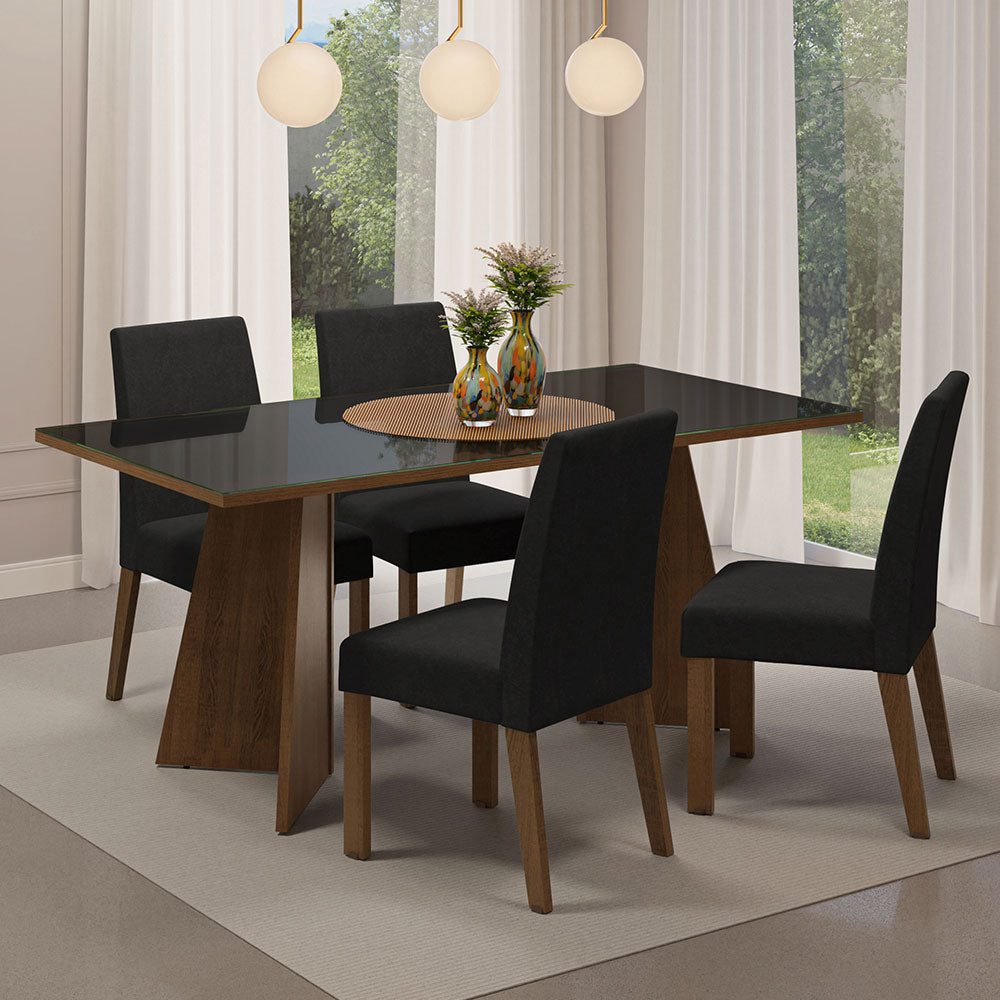 Mesa de Comedor con Mesa y 4 Sillas Taylor Madesa MN 01