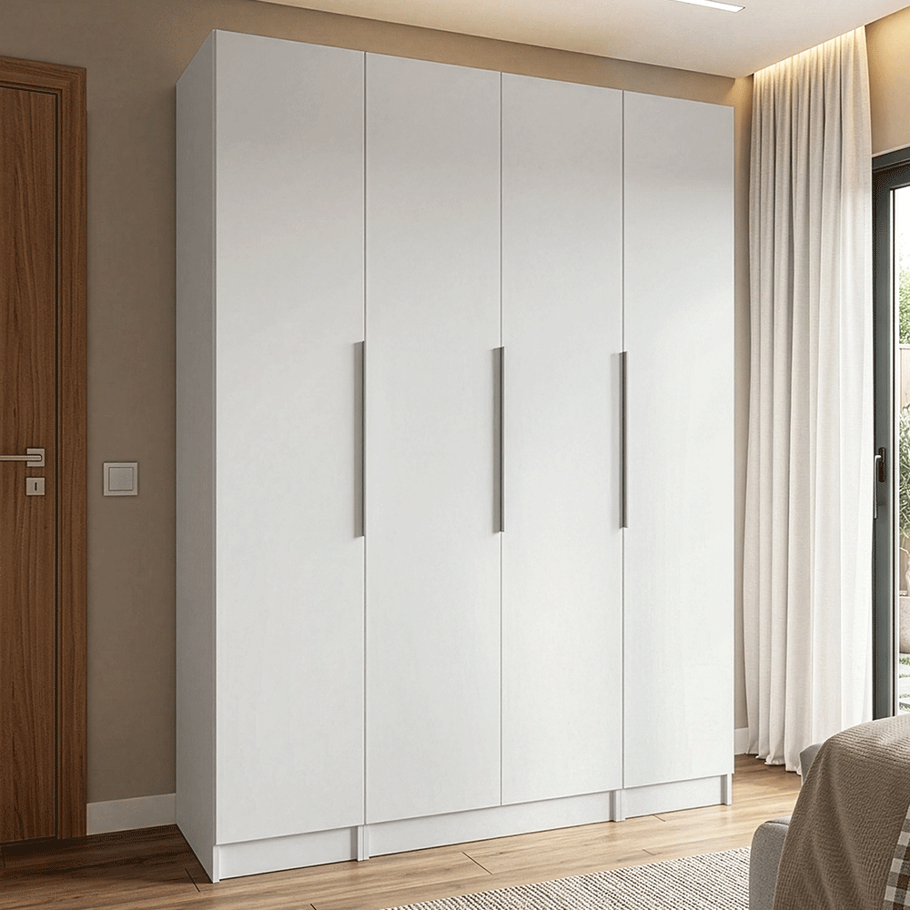 Placard Modular 160 cm 4 Puertas Blanco Neo Madesa