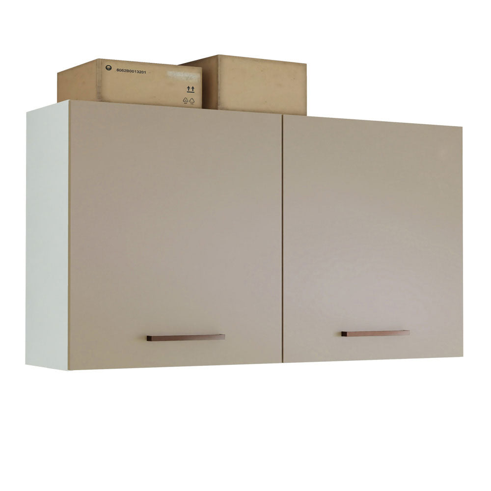 Gabinete Superior Multiuso Garaje 120cm Blanco/Crema