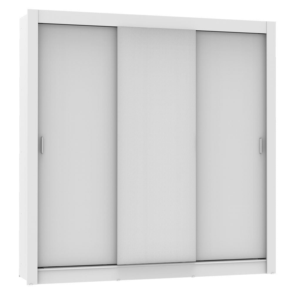 Placard Matrimonial Monaco 3 Puertas Corredizas - Blanco