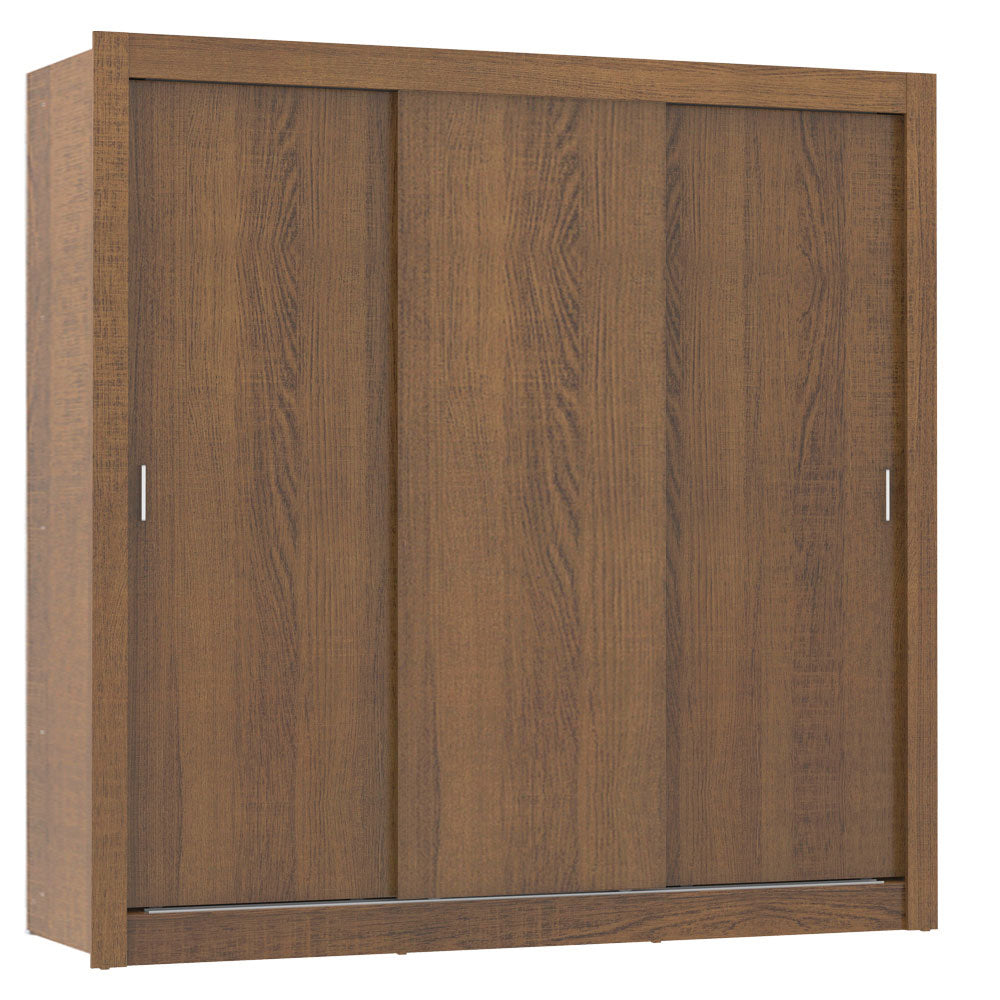 Placard Matrimonial Monaco 3 Puertas Corredizas - Marrón