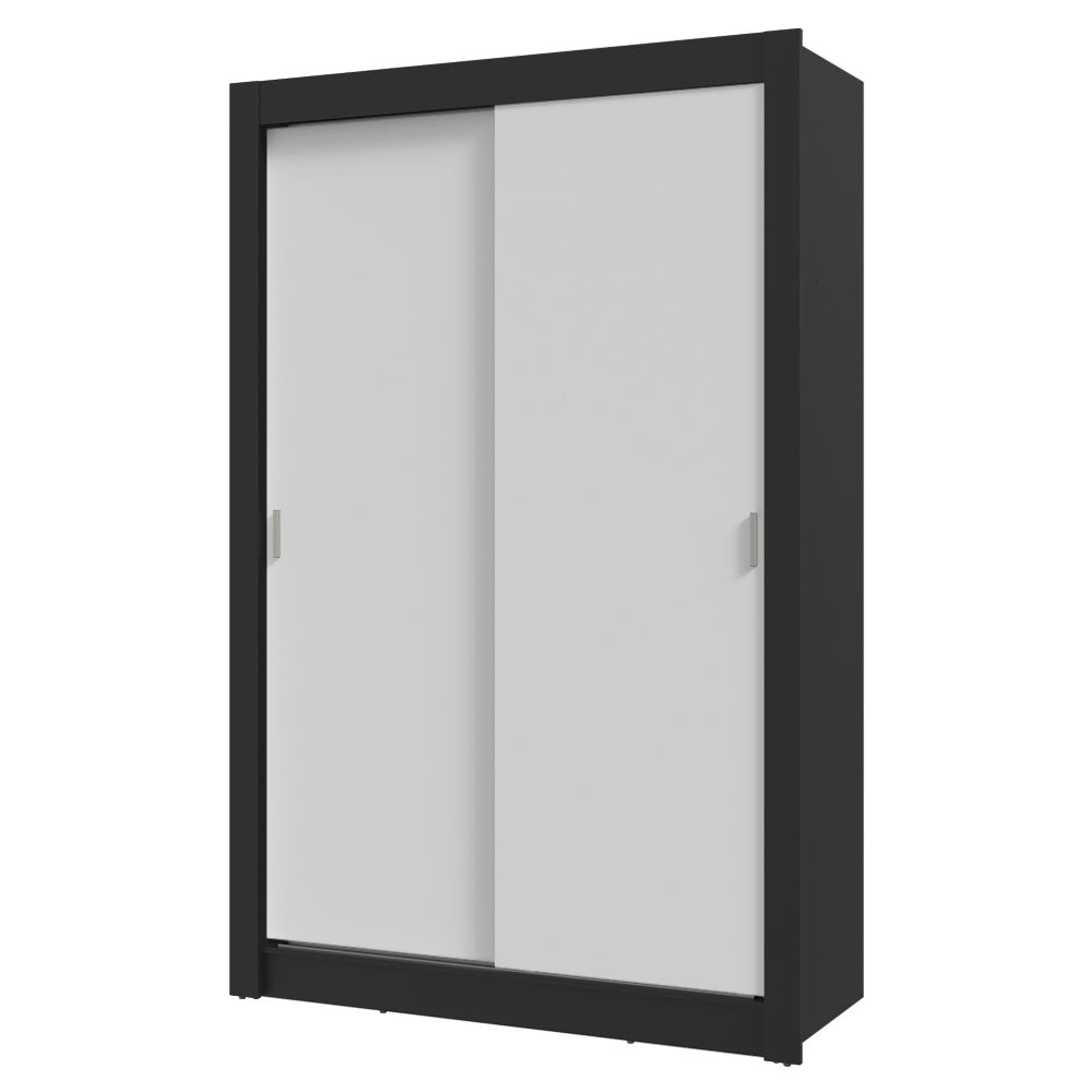 Placard 2 Puertas Corredizas 2 Cajones Negro/Blanco Vivare
