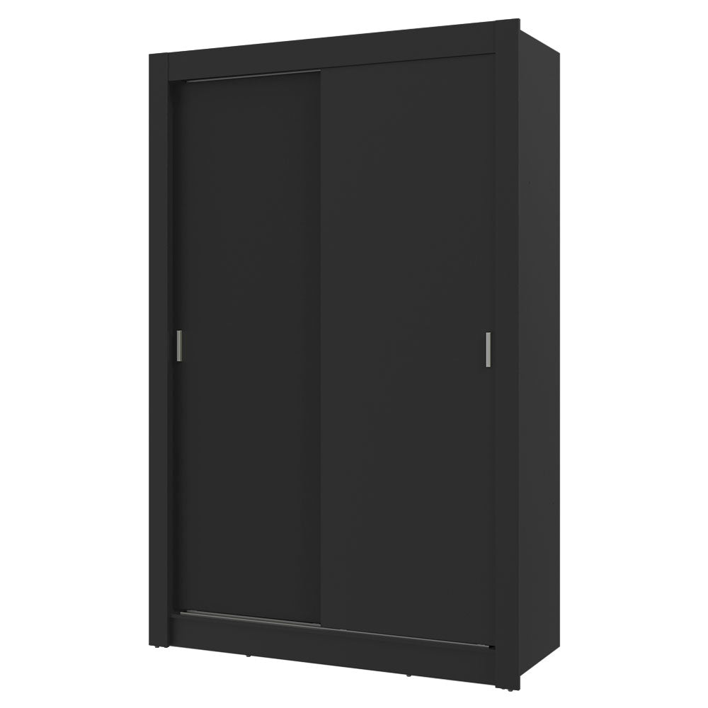 Placard 2 Puertas Corredizas 4 Cajones Negro Vivare Plus