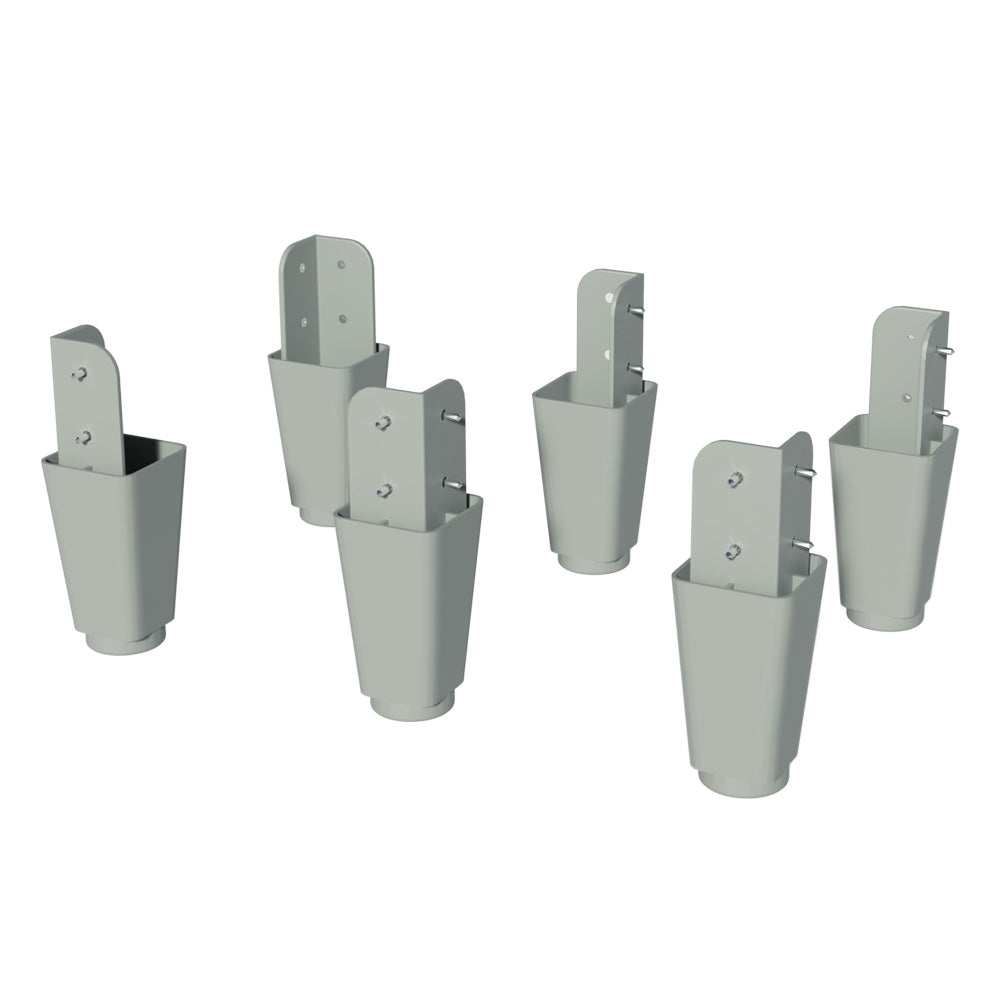 Kit con 6 Patas de PVC para Placard Luke, Denver e Dallas Madesa