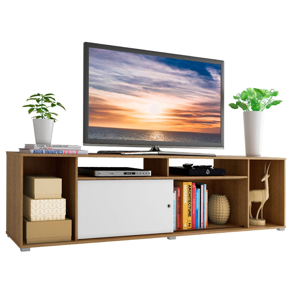 Rack para TV hasta 65 Pulgadas Madesa Cancun Marrón/Blanco