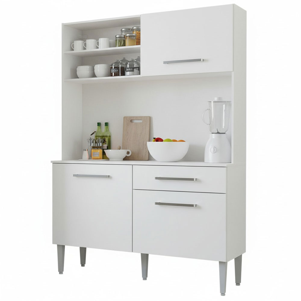 Cocina Compacta 120cm Blanco Life