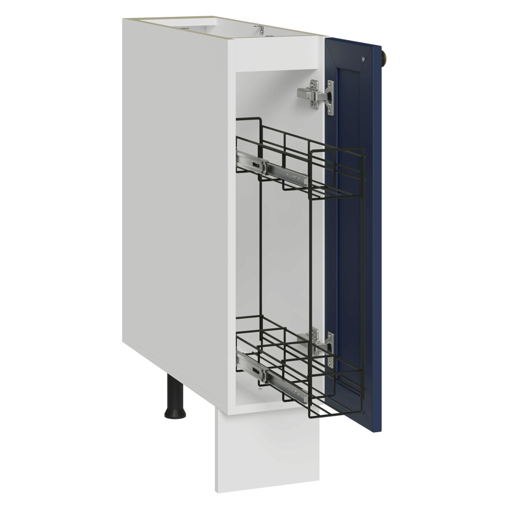 Bajo Mesada Especiero 20x60 cm 1 Puerta (Sin Mesada) Blanco/Azul Vik