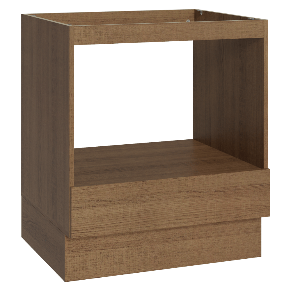 Mueble para Horno/Microondas 70 cm 1 Cajón (Sin mesada) Marrón Madesa