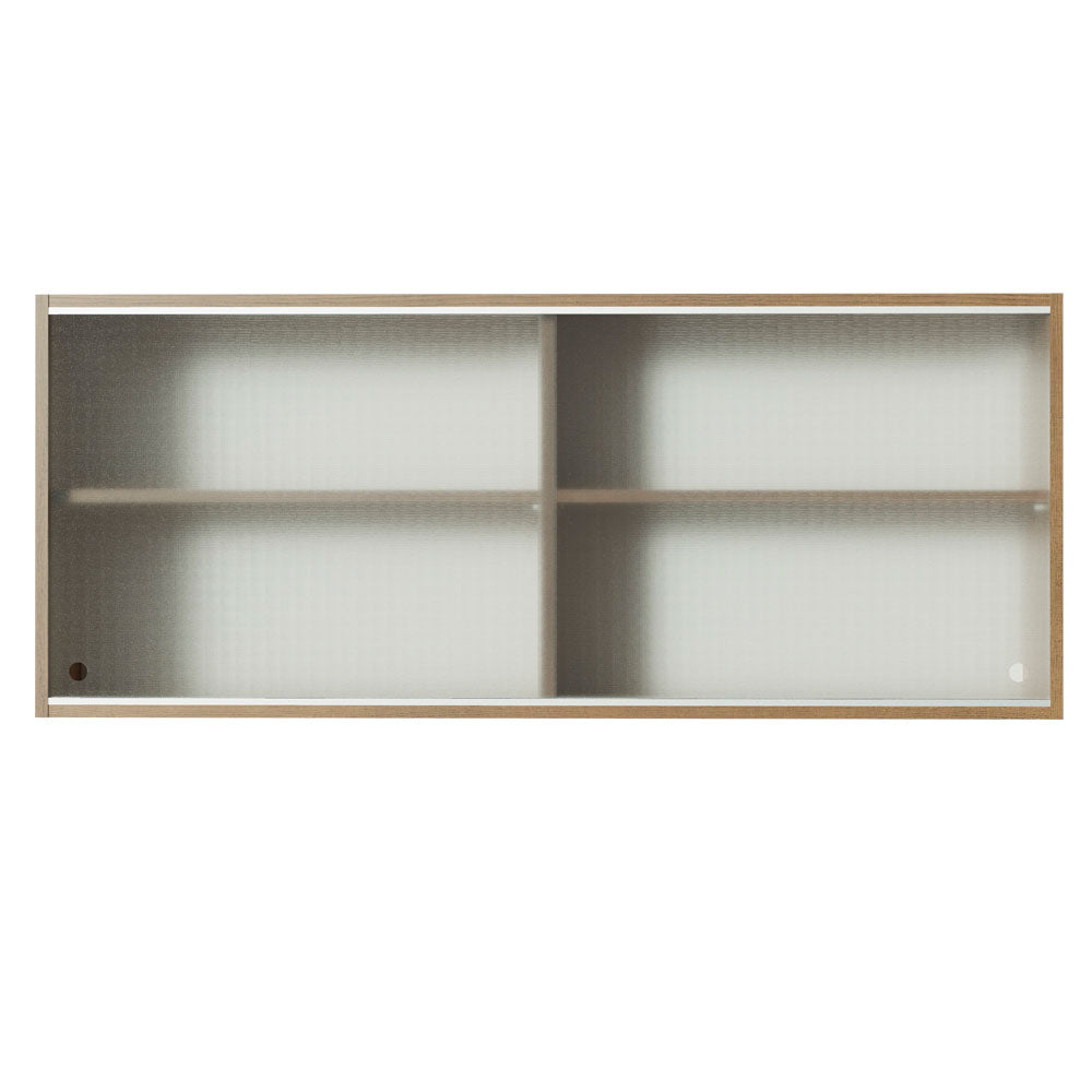 Alacena Madesa 2 Puertas Corredizas de Vidrio Glamy, Lux y Reims Marrón