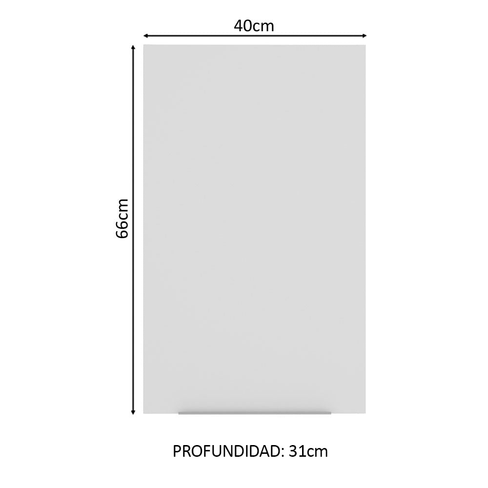 Alacena Cocina 40 cm 1 Puerta Blanco Stella Madesa
