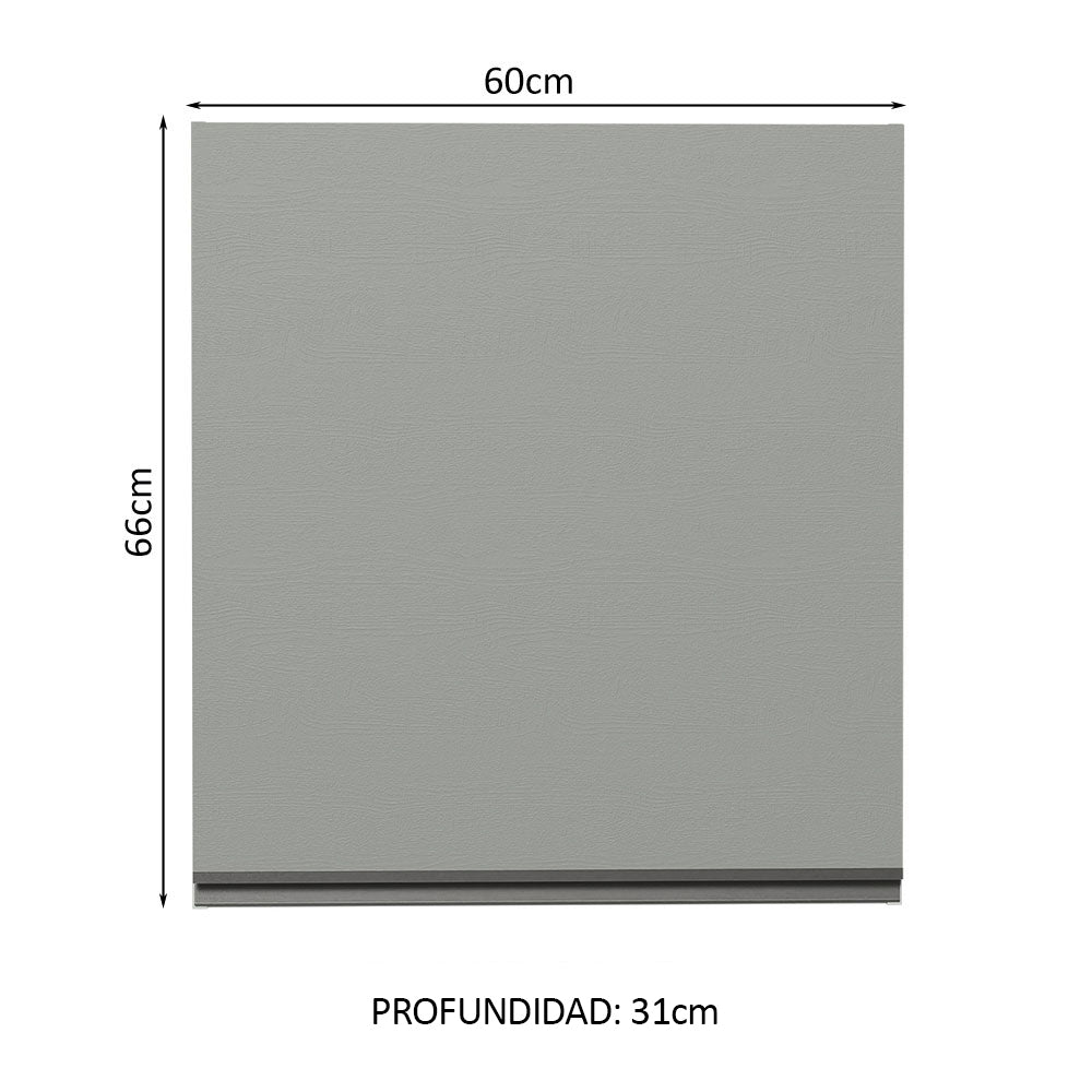 Alacena 60 cm 1 Puerta Nice Gris