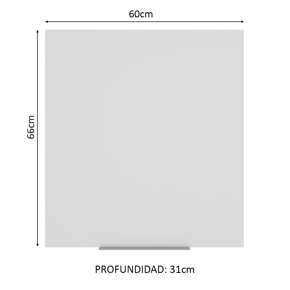 Alacena 60 cm 1 Puerta Stella Marrón/Blanco