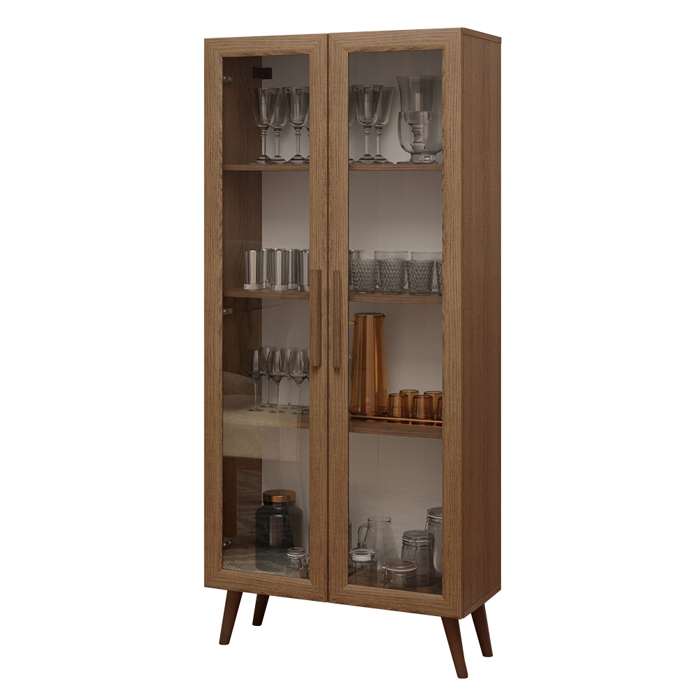 Cristalero Madesa 2 Puertas 70 cm con Patas MM 02