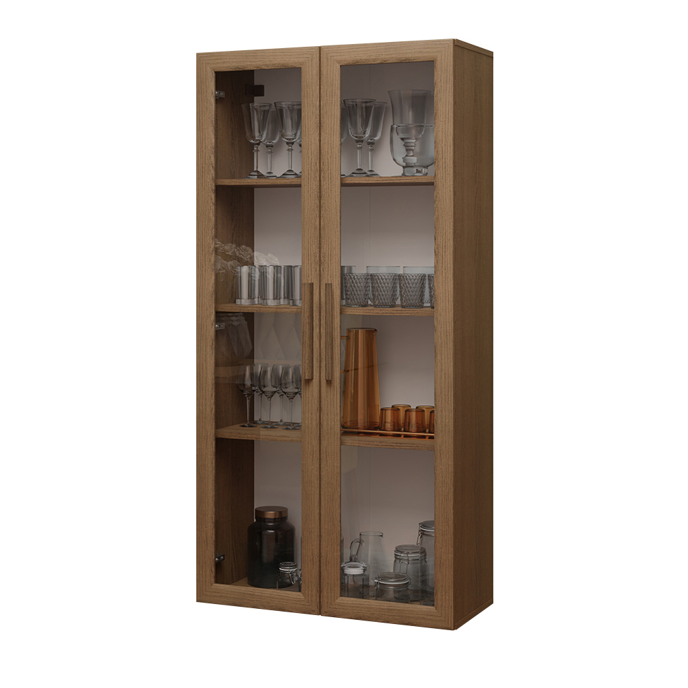 Cristalero Madesa 2 Puertas 70 cm sin Patas MM