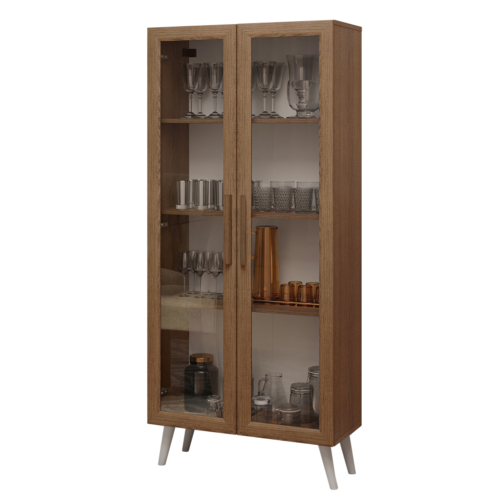 Cristalero Madesa 2 Puertas 70 cm con Patas MM